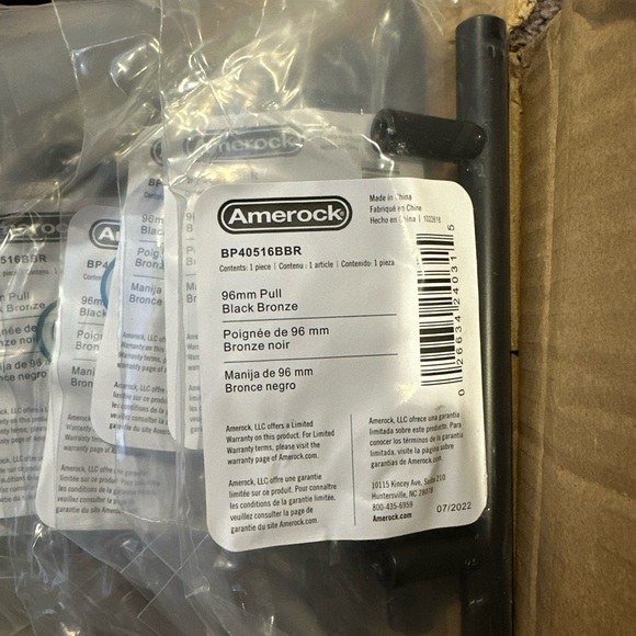 Kitchen Round Cabinet Pull Handles Black - Picture 10 of 10